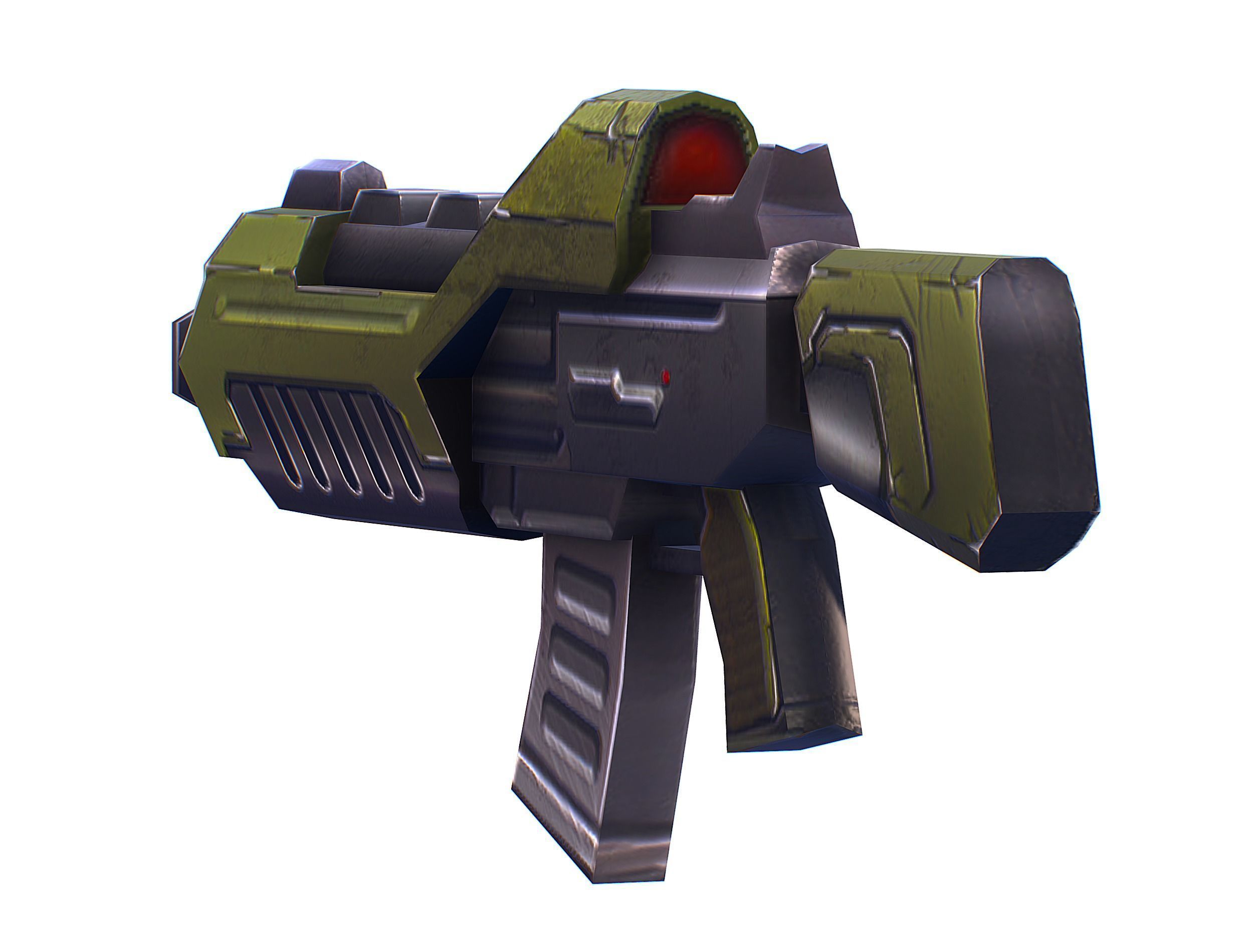 Cartoon Sci-Fi Cyborg Drone Trooper Soldier Low-poly 3D model_35