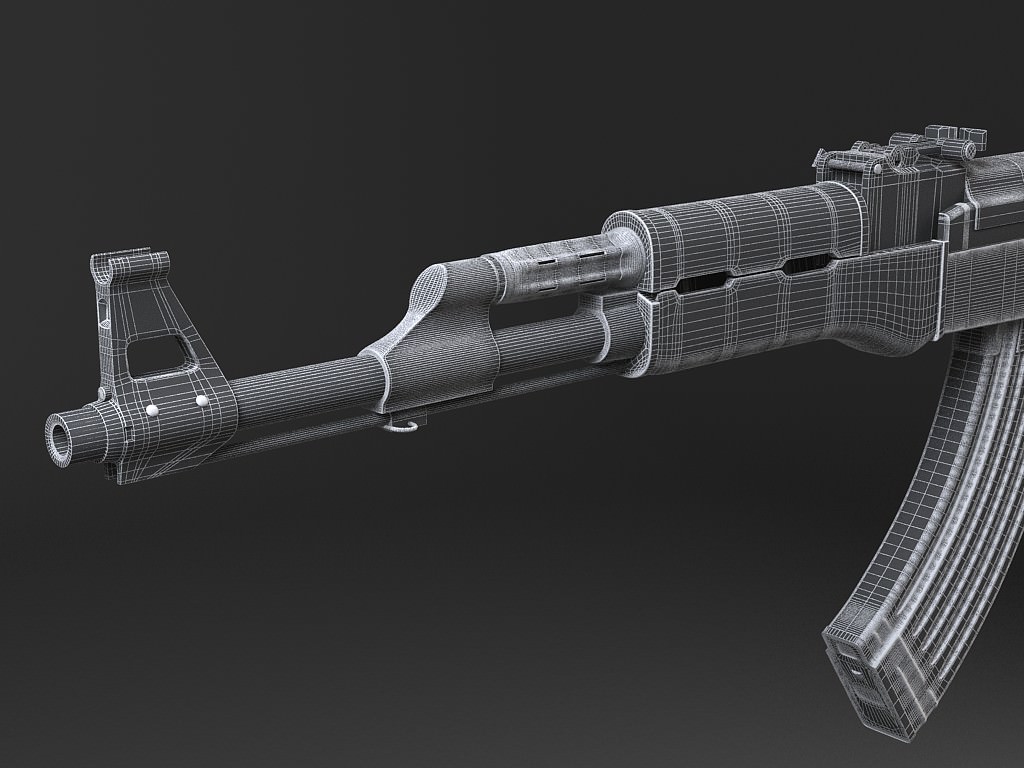 AK47 Kalashnikov 3D model_16