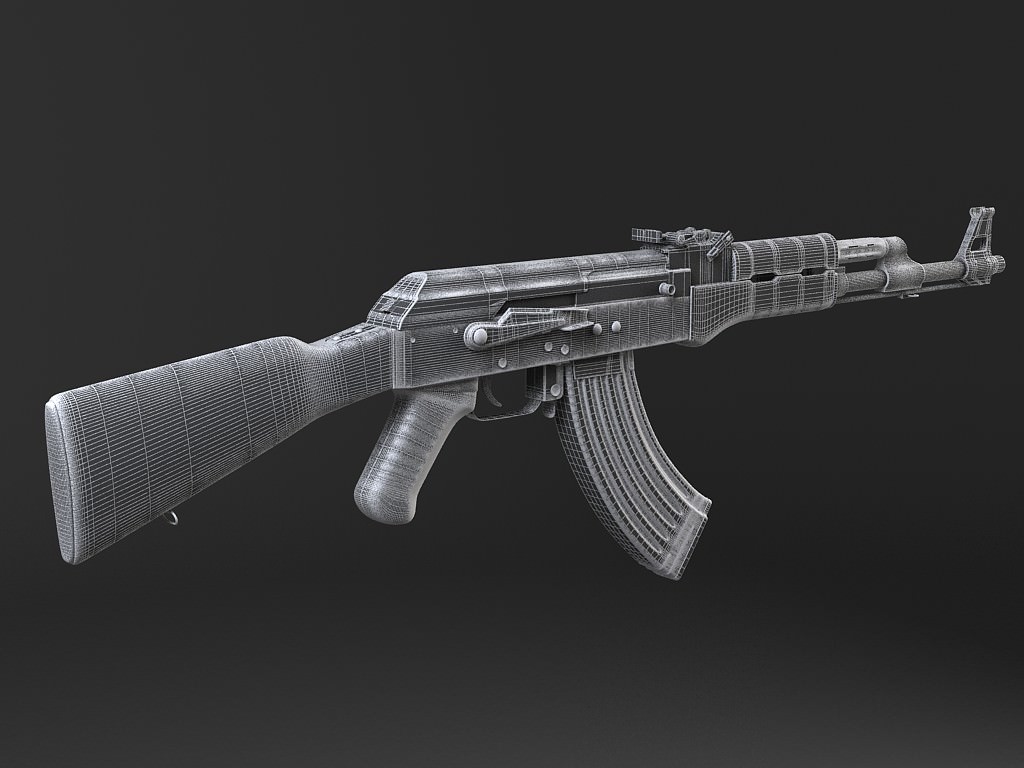 AK47 Kalashnikov 3D model_18