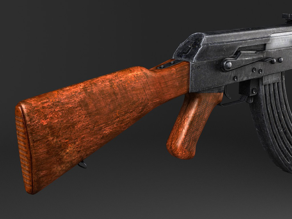AK47 Kalashnikov 3D model_4