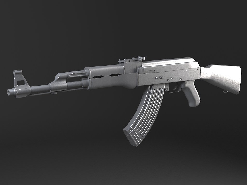 AK47 Kalashnikov 3D model_11