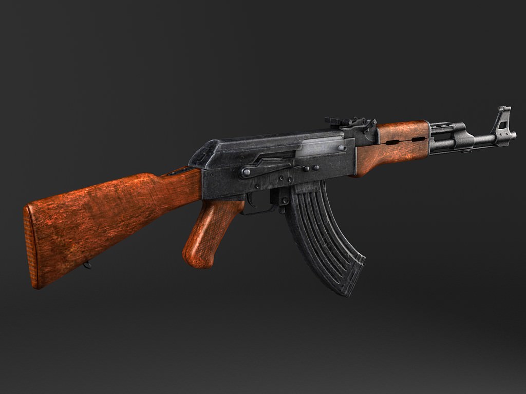 AK47 Kalashnikov 3D model_8