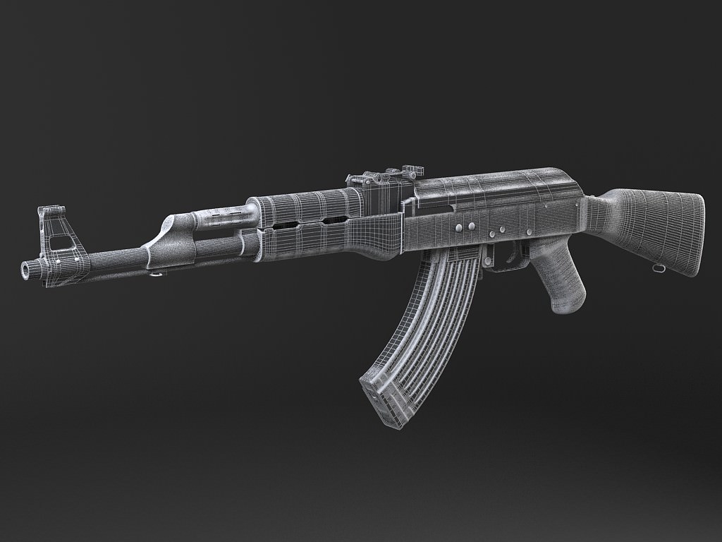 AK47 Kalashnikov 3D model_15