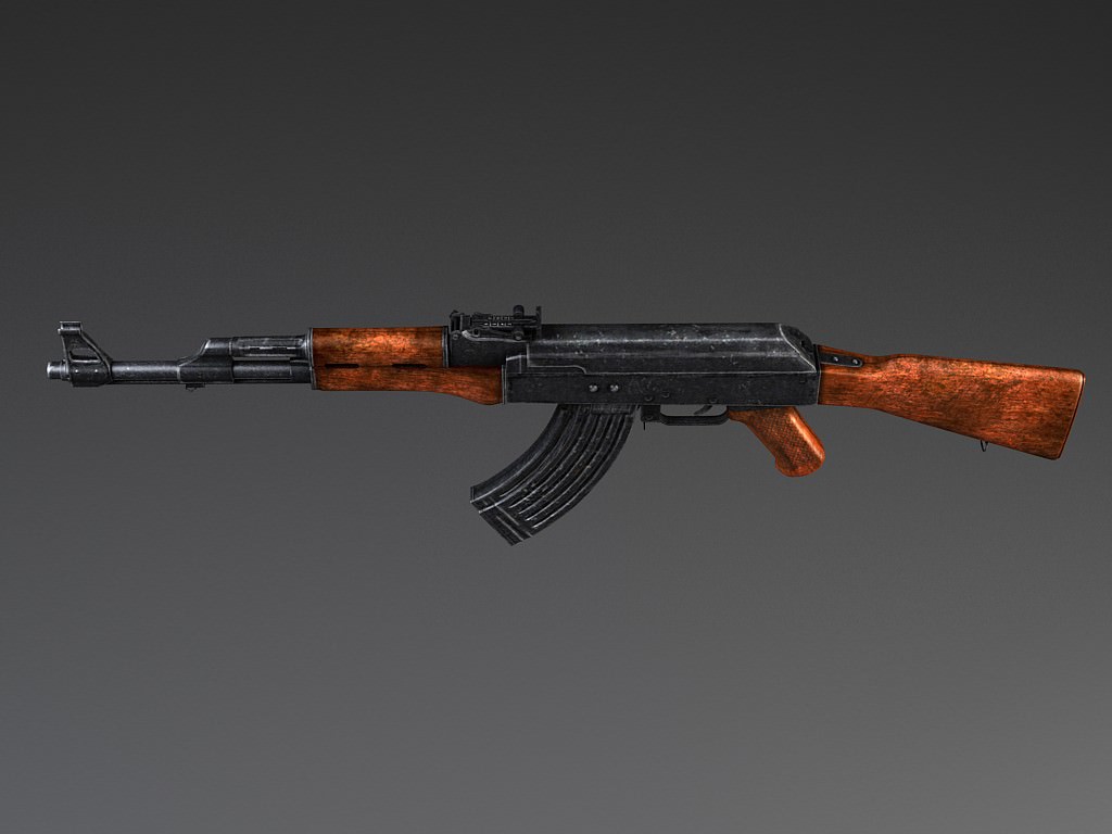 AK47 Kalashnikov 3D model_9