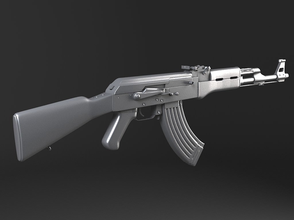 AK47 Kalashnikov 3D model_14