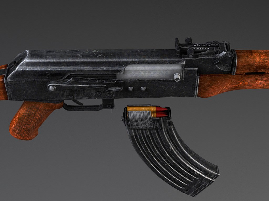 AK47 Kalashnikov 3D model_5