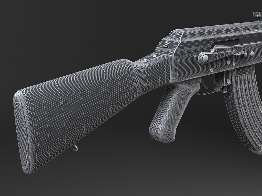 AK47 Kalashnikov 3D model_17