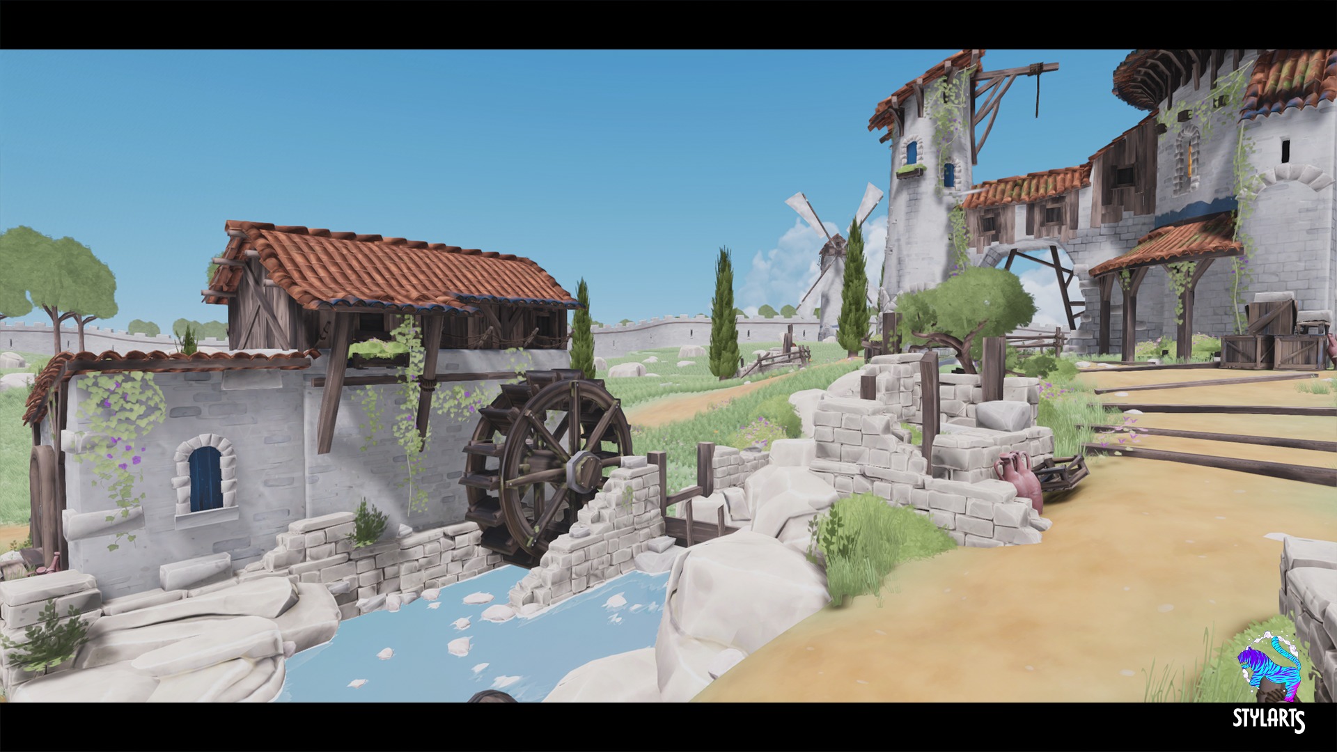 Stylized Fantasy Provencal Low-poly 3D model_11