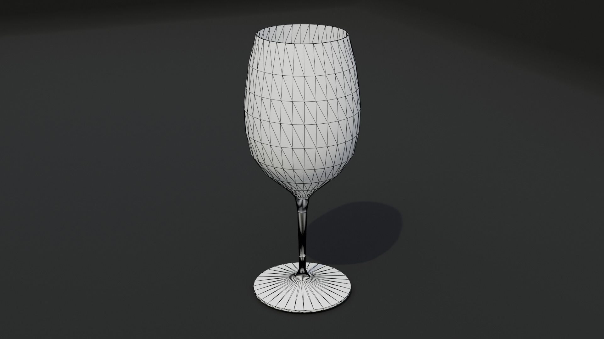 Wine Glasses Low-poly 3D model_9