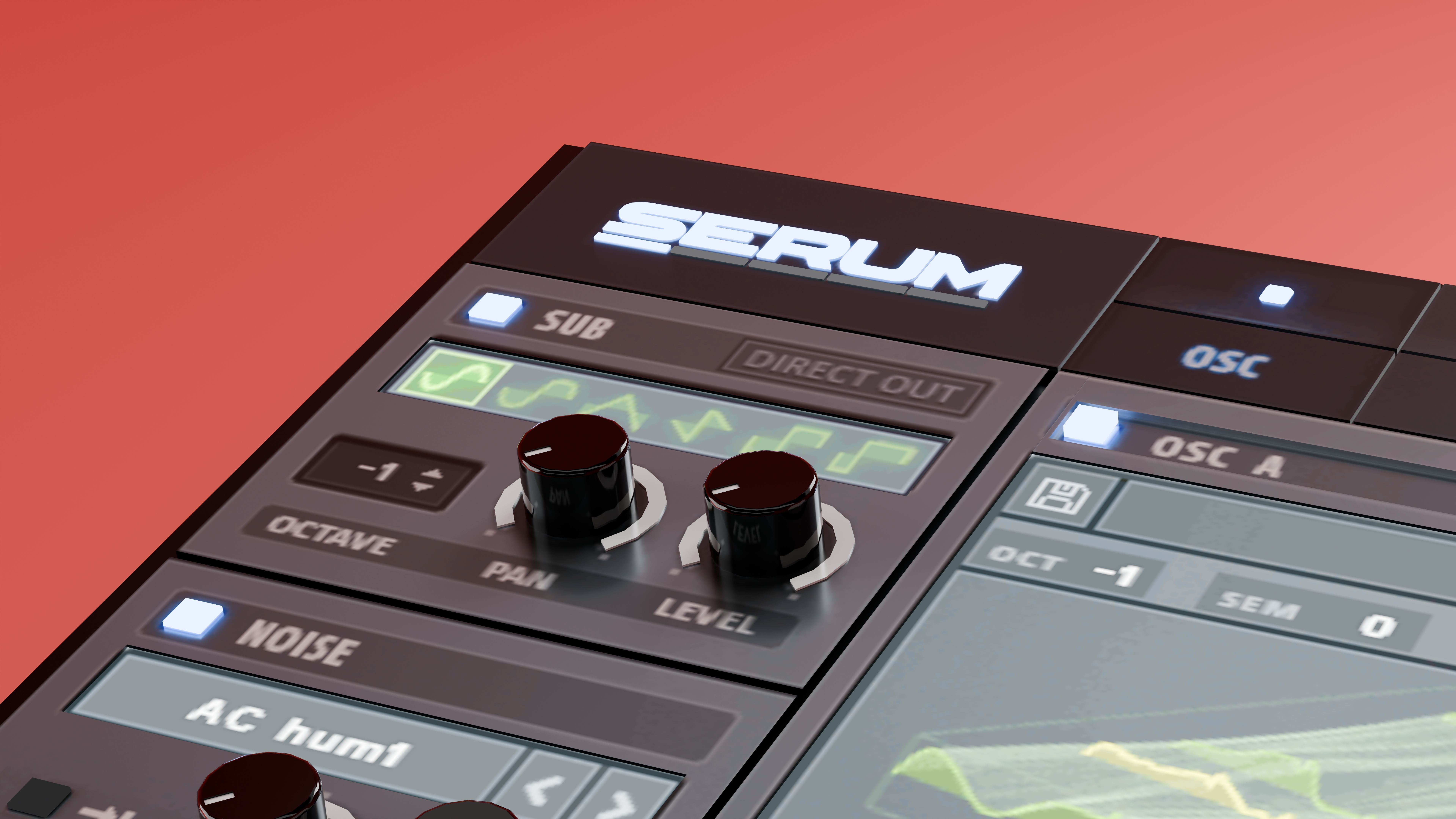 Serum1 VST by Xfer Records - Synthesizer 3D Model 3D model_4