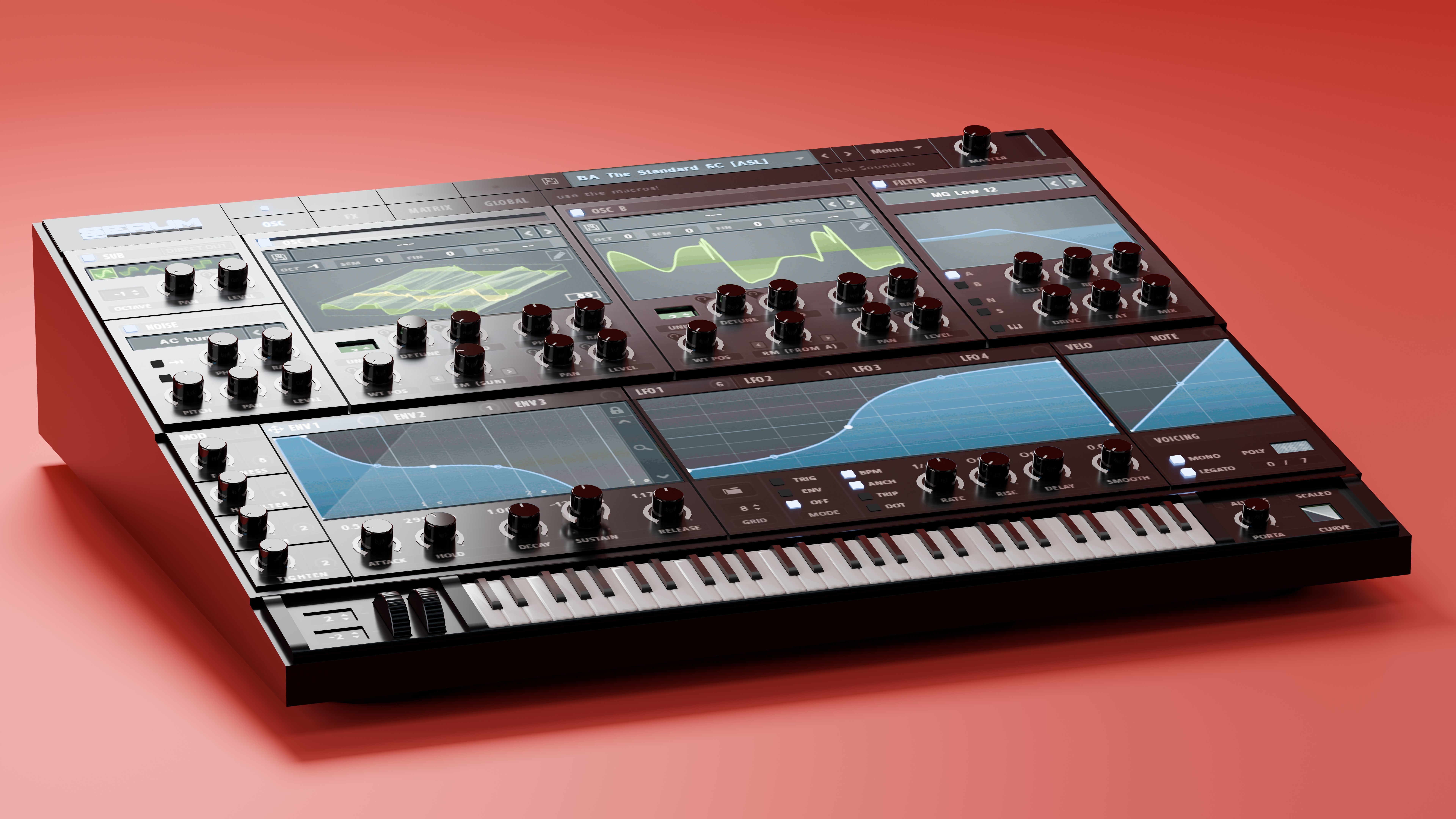 Serum1 VST by Xfer Records - Synthesizer 3D Model 3D model_3