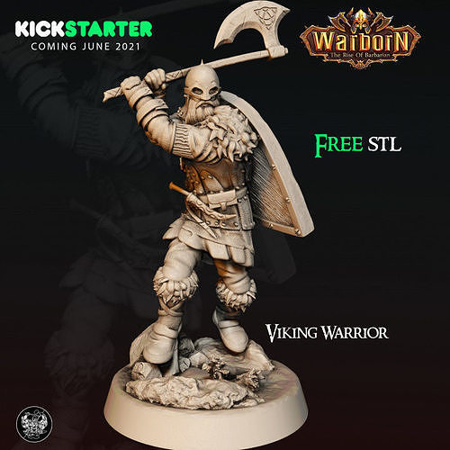 VIking Warrior Free 3D print model
