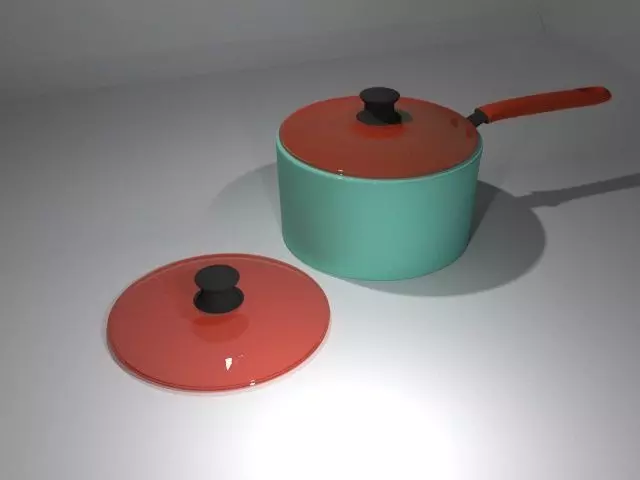 Fry Pan Low-poly 3D model