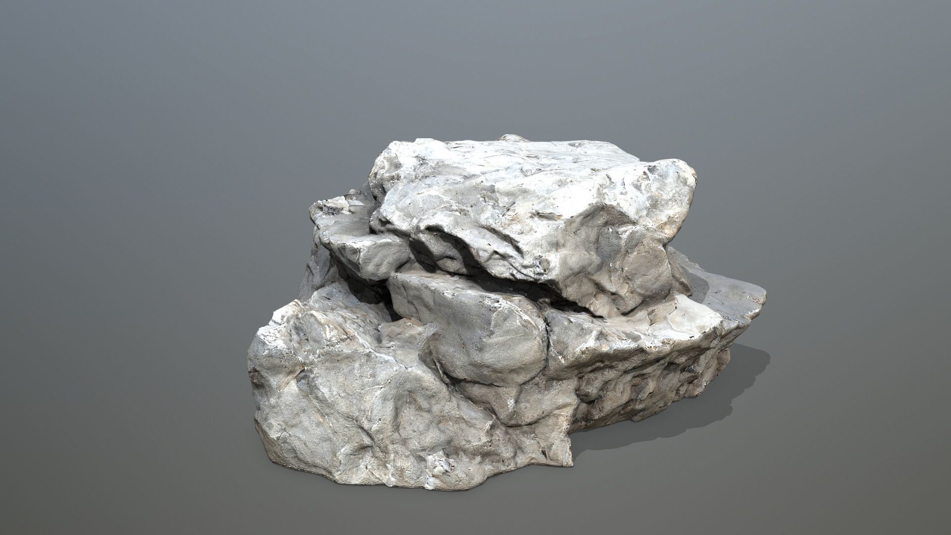 white rocks Low-poly 3D model_16