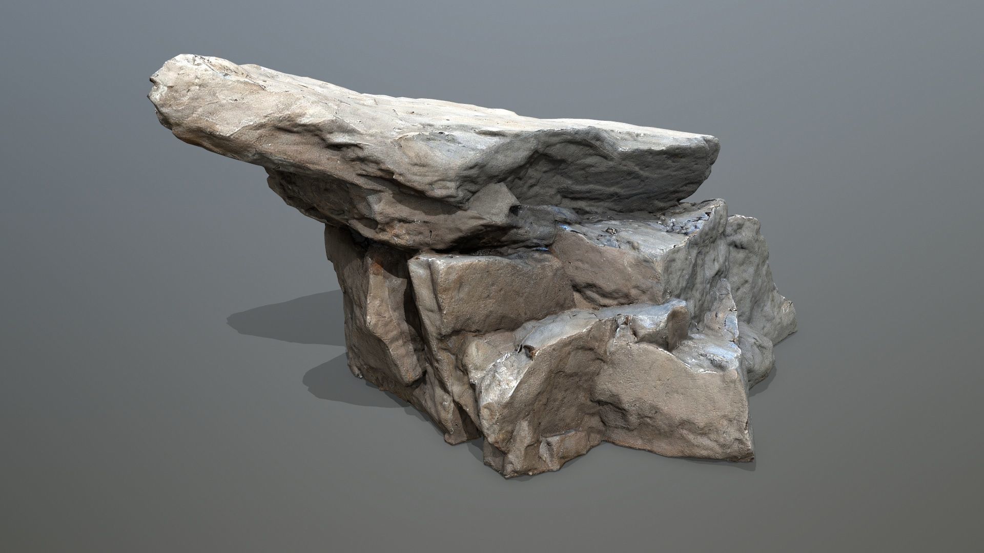 white rocks Low-poly 3D model_17