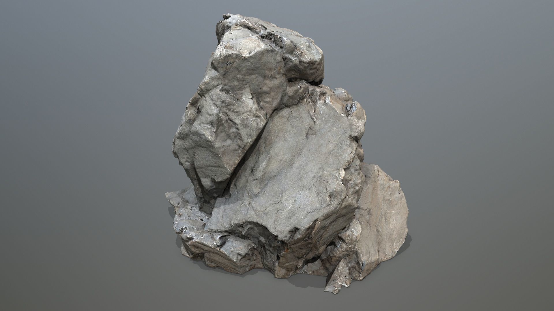 white rocks Low-poly 3D model_22
