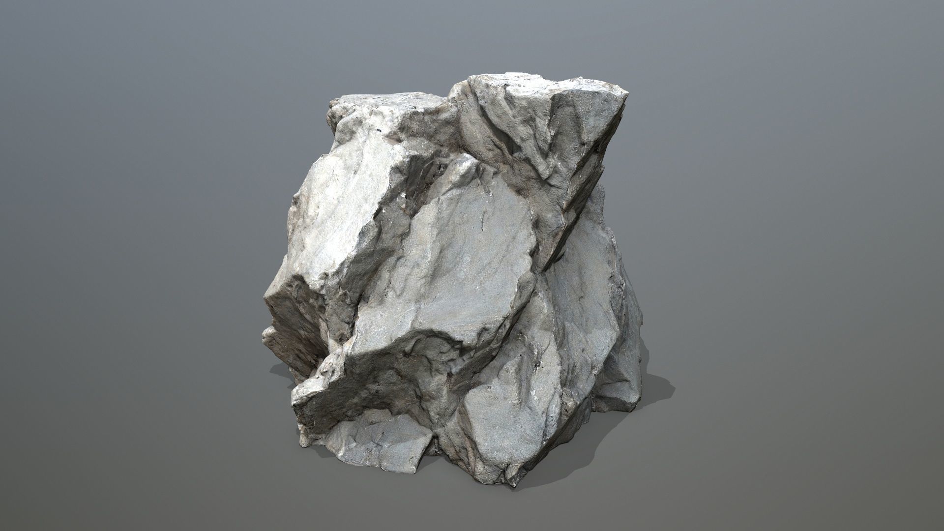 white rocks Low-poly 3D model_21