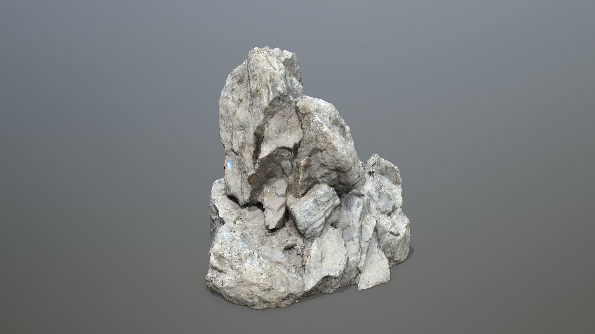 white rocks Low-poly 3D model_14