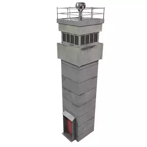 BT-9 Berlin Watch Tower Low-poly 3D model
