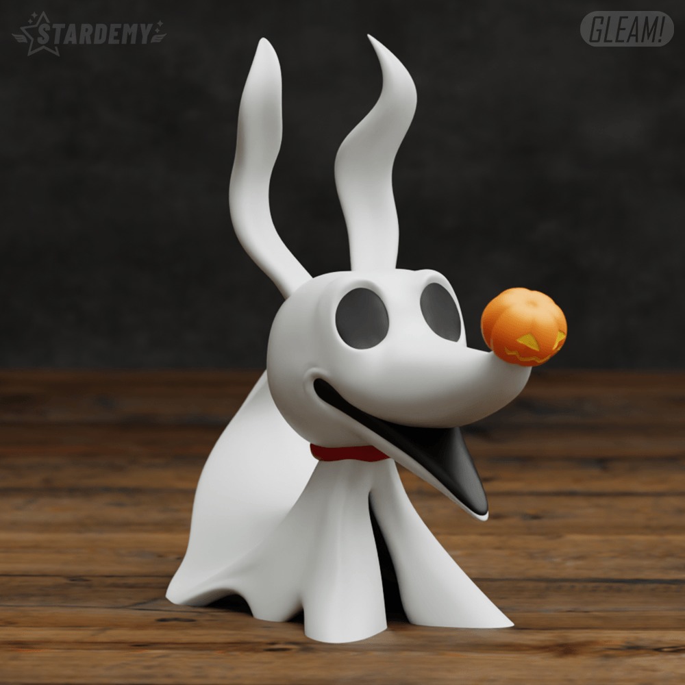 Zero Chibi Nightmare Before Christmas Ghost Dog Jack 3D print model_2