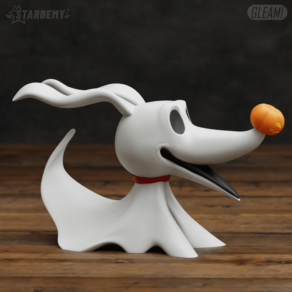 Zero Chibi Nightmare Before Christmas Ghost Dog Jack 3D print model_6