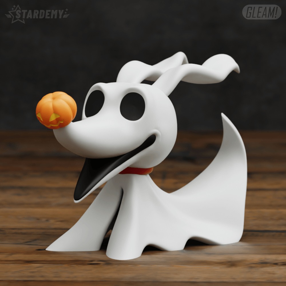 Zero Chibi Nightmare Before Christmas Ghost Dog Jack 3D print model_7