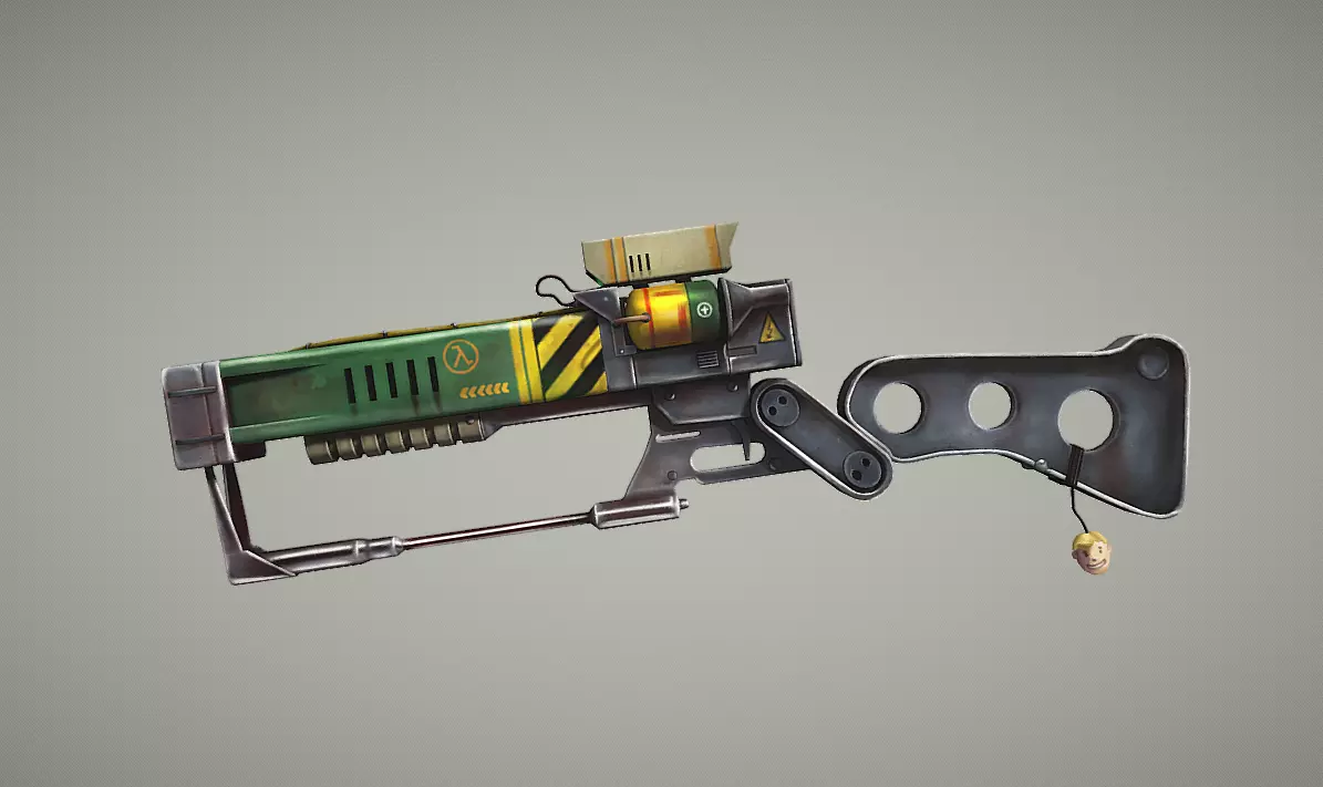 Stylized Toy Gun Free 3D model