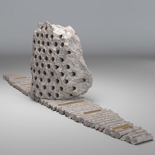 Stone Sculpture by Julian Charriere  3D model
