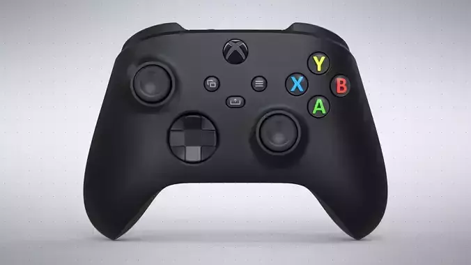 Xbox Series X Carbon Black Controller 3D model