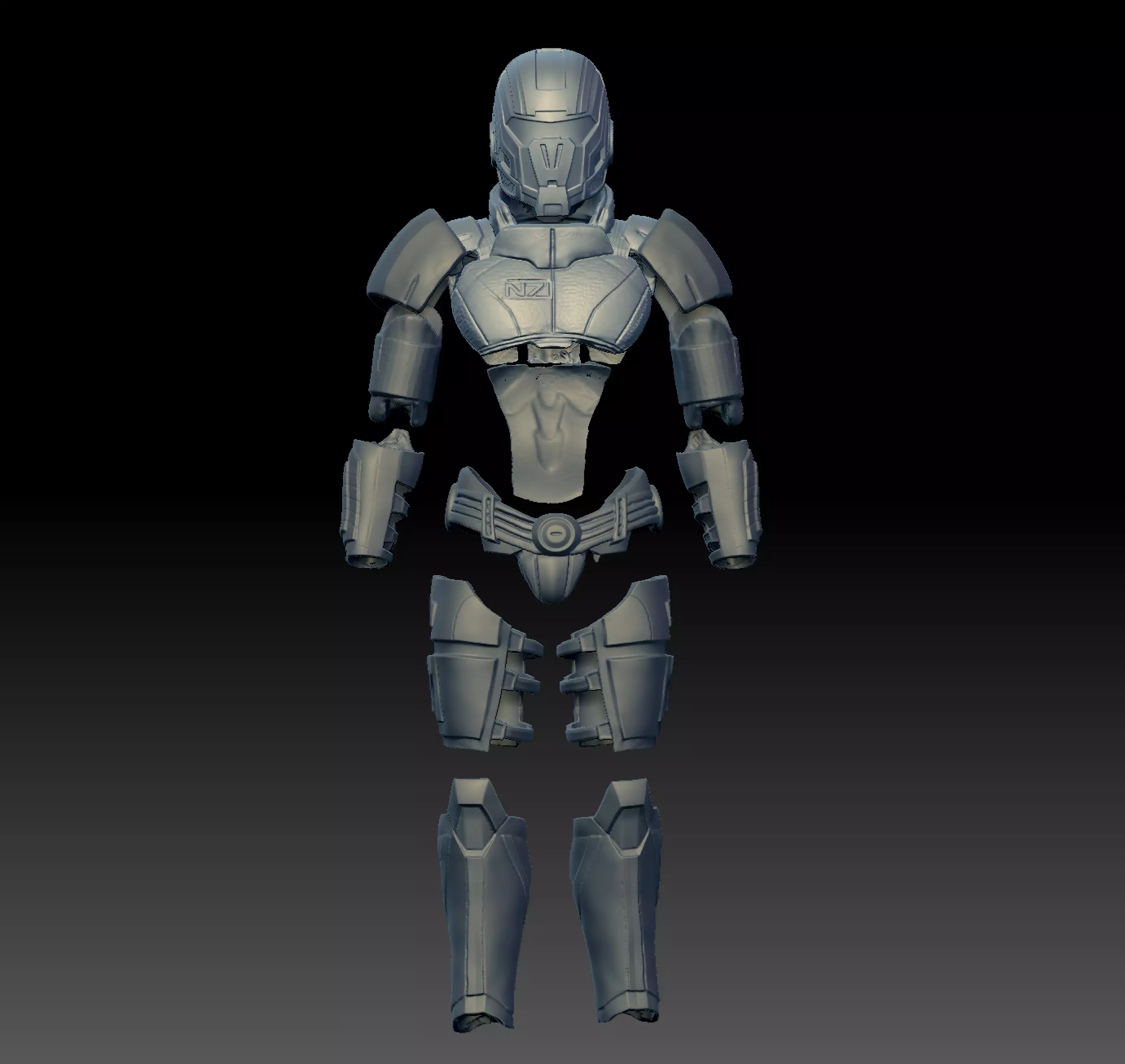 Mass Effect N7 Armor Addons 3D print model