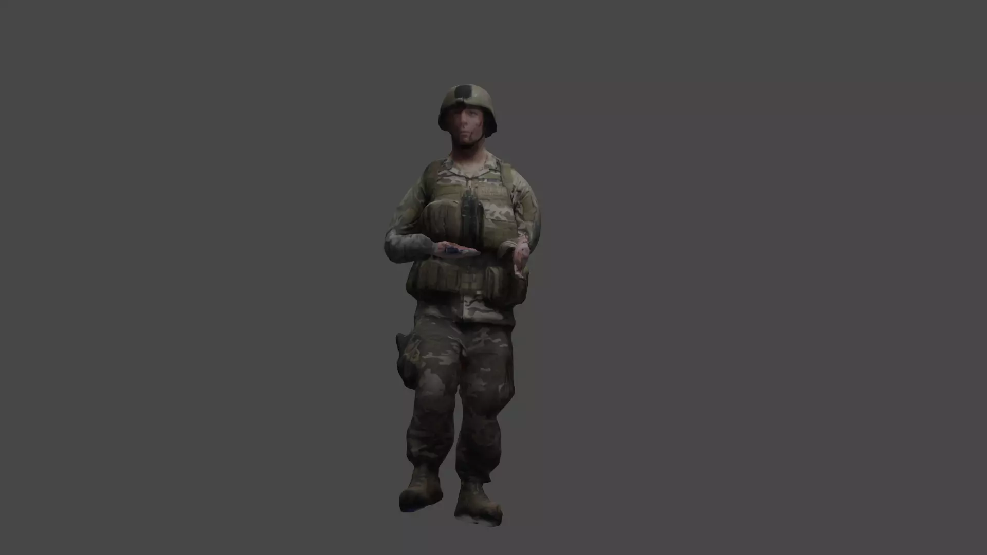 SOLDIER NO GUN Free 3D model