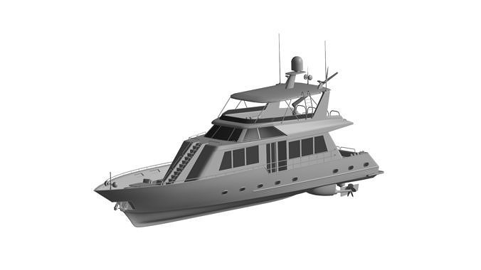 yacht 3D model