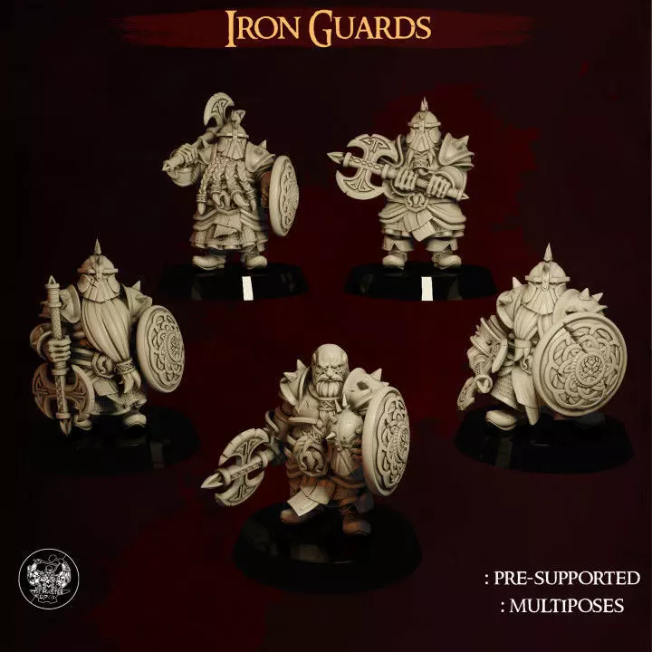 Dwarf Iron Guards 3D print model_0