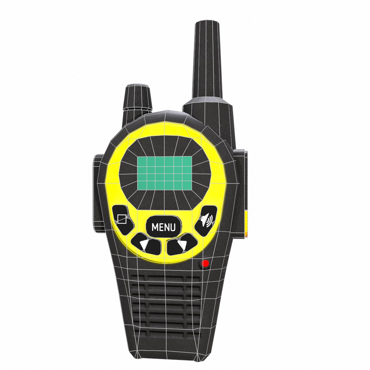 Walkie-Talkie Low-Poly Low-poly 3D model_6