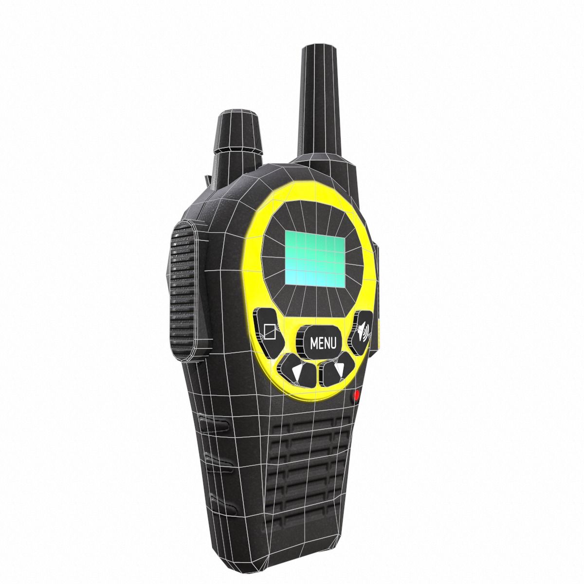 Walkie-Talkie Low-Poly Low-poly 3D model_8