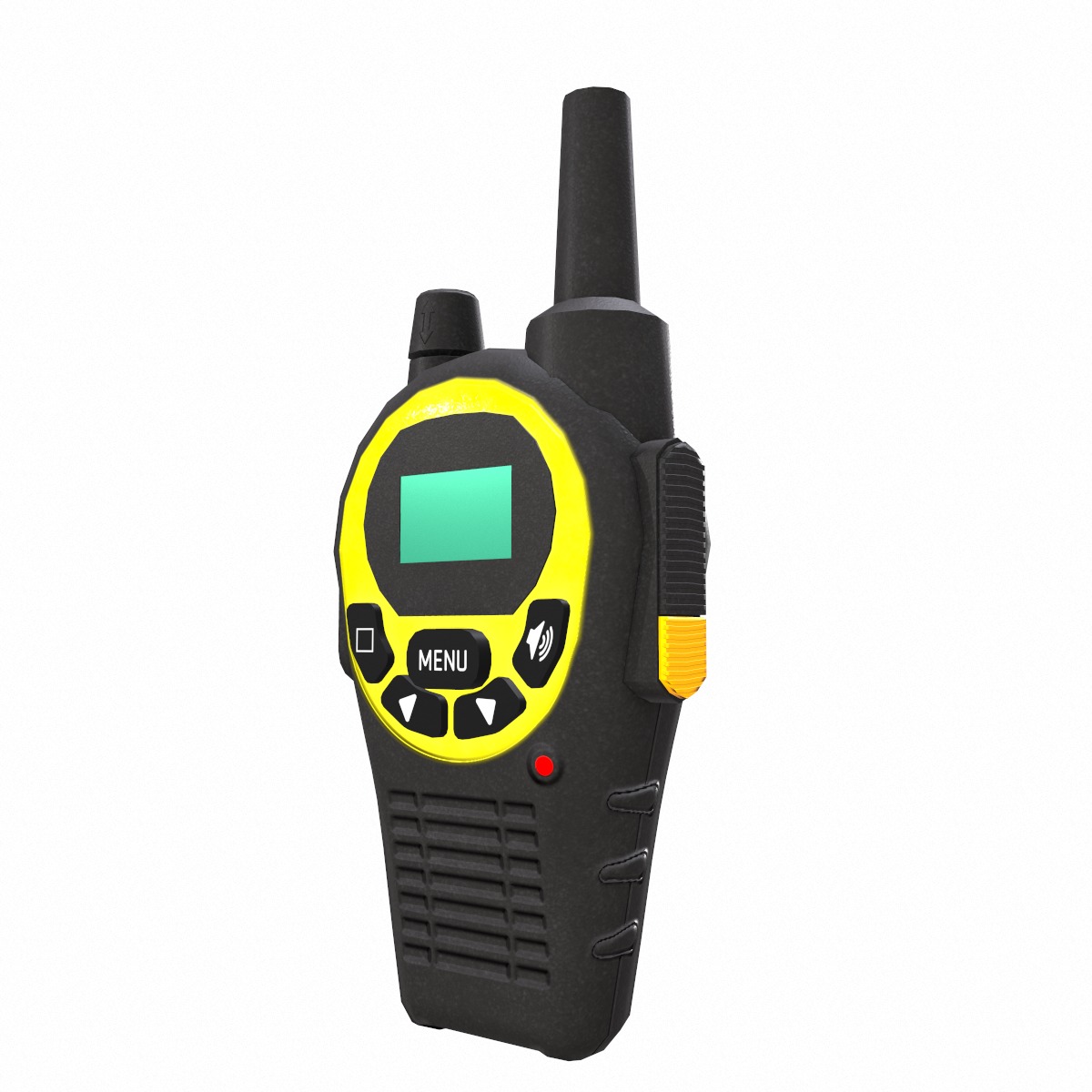 Walkie-Talkie Low-Poly Low-poly 3D model_1
