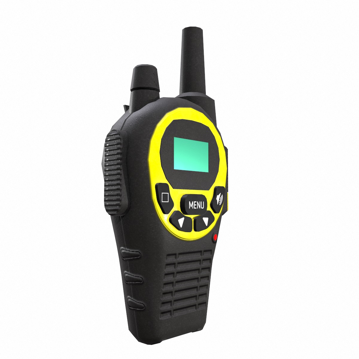 Walkie-Talkie Low-Poly Low-poly 3D model_2