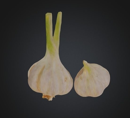 3D Realistic Garlic Bulbs 3D model