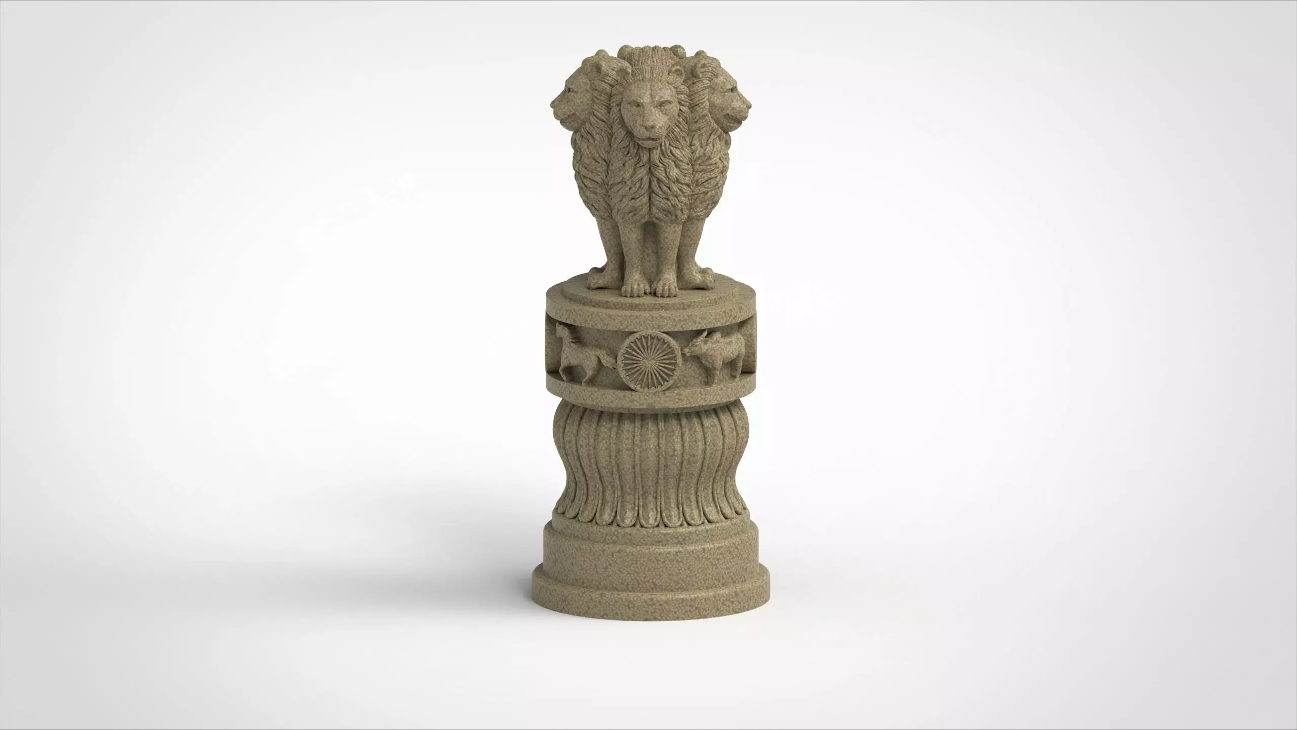 ashoka pillar 3dm printable  3D print model_0