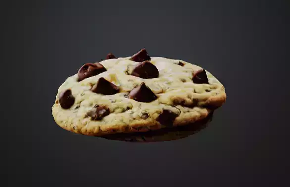 3D Realistic Cookies with Texture