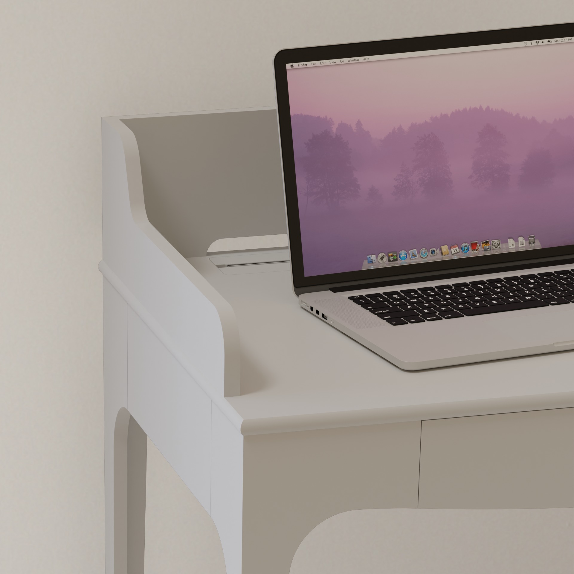 Desk IKEA LOMMARP 3D model_1