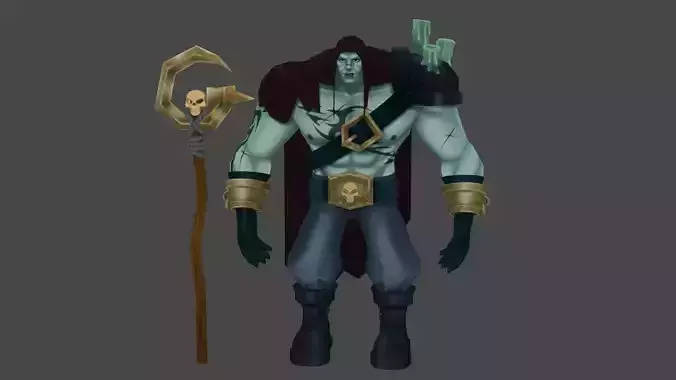 Ghoul hand-painted 3d model 