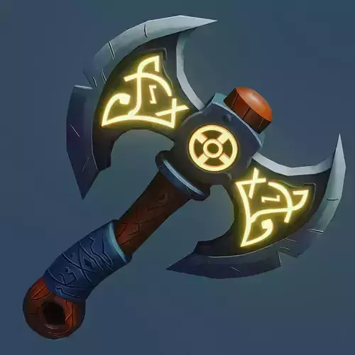 Stylized Fantasy Mini Axe
