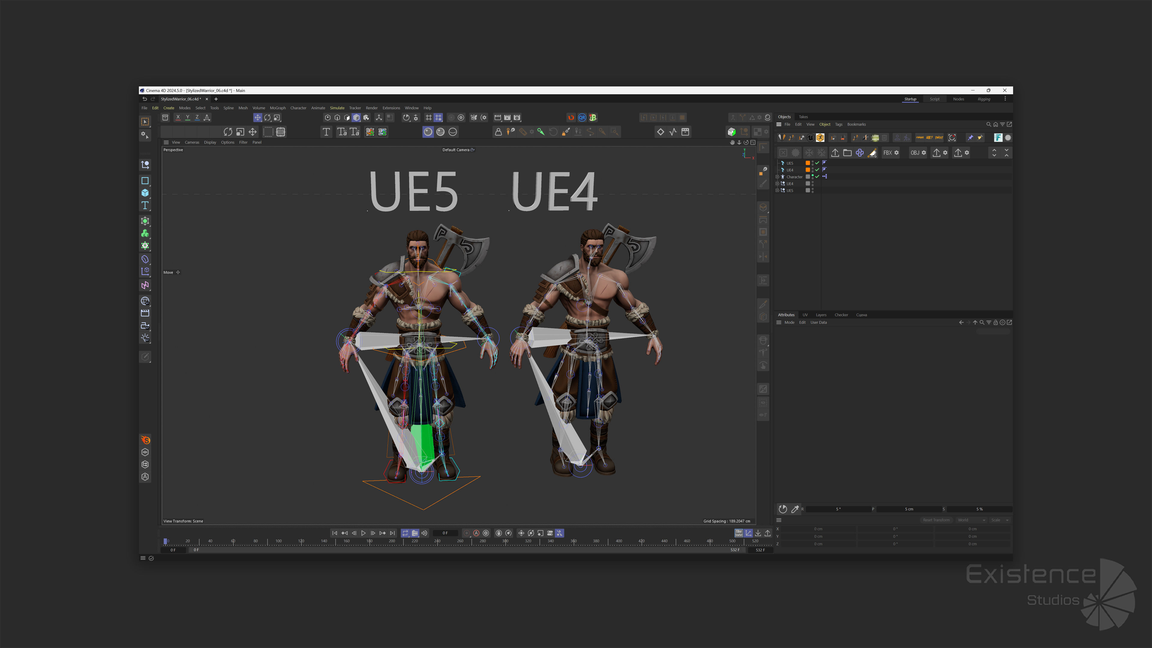 Stylized Warrior 06 - Magnus Male Fighter Fantasy - 55 Low-poly 3D model_9