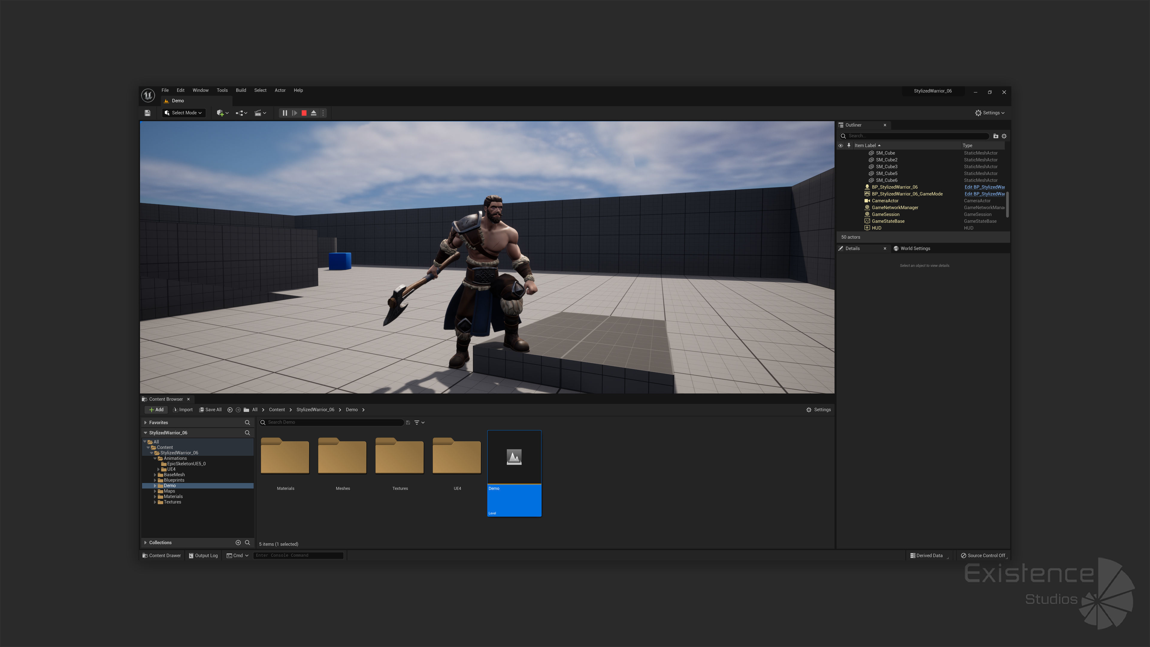Stylized Warrior 06 - Magnus Male Fighter Fantasy - 55 Low-poly 3D model_22