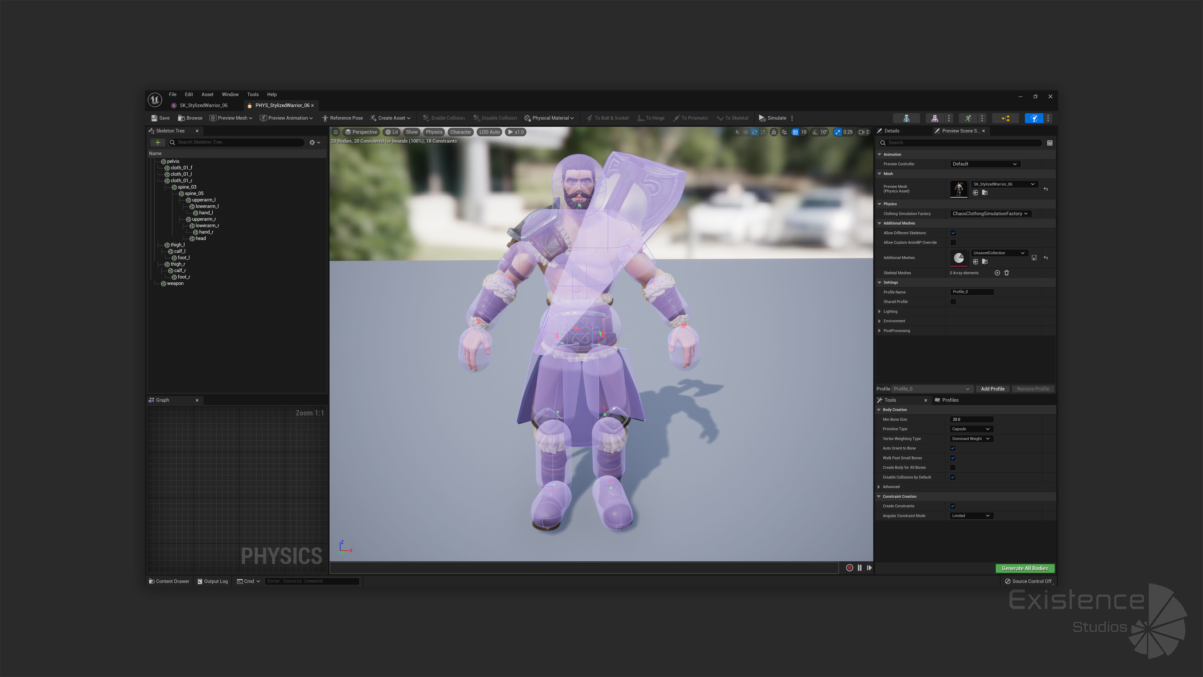 Stylized Warrior 06 - Magnus Male Fighter Fantasy - 55 Low-poly 3D model_24