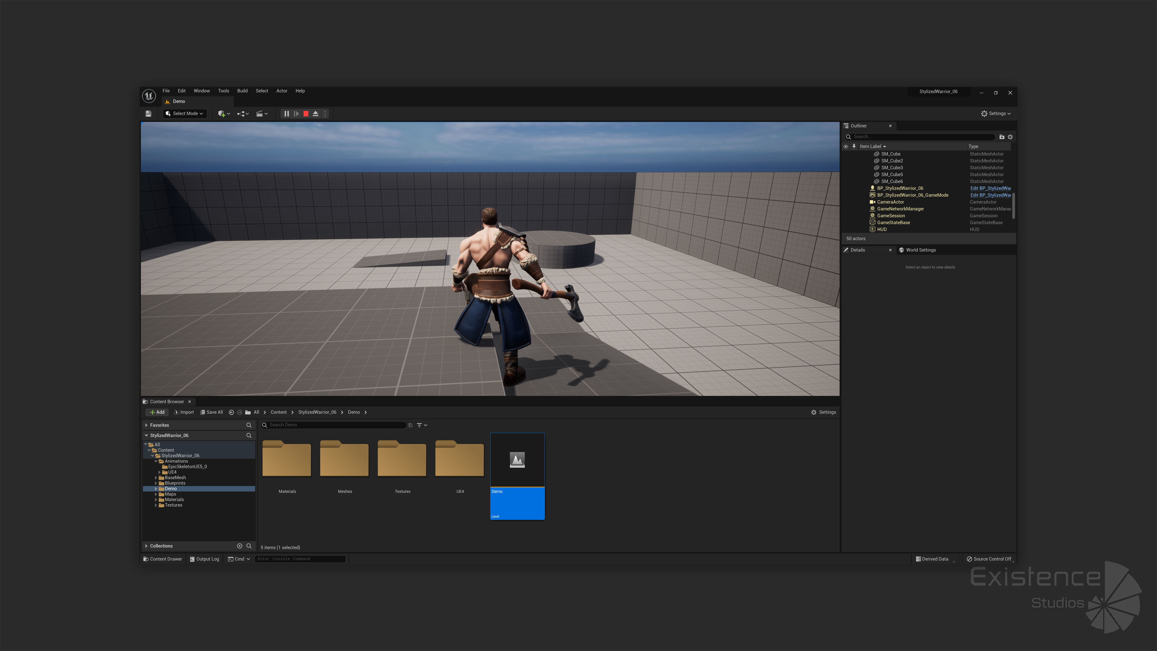 Stylized Warrior 06 - Magnus Male Fighter Fantasy - 55 Low-poly 3D model_23