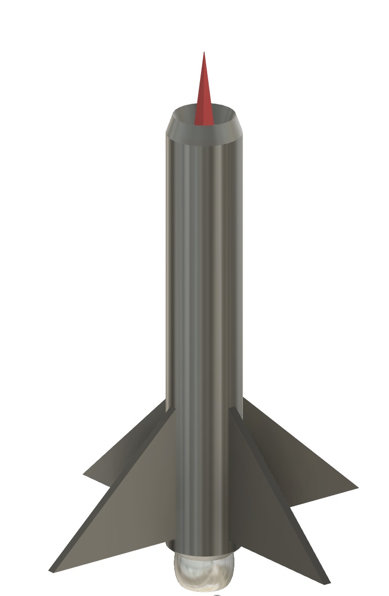 SwordFish Hybrid Turbine Rocket Ballistic Missile 3D model_1