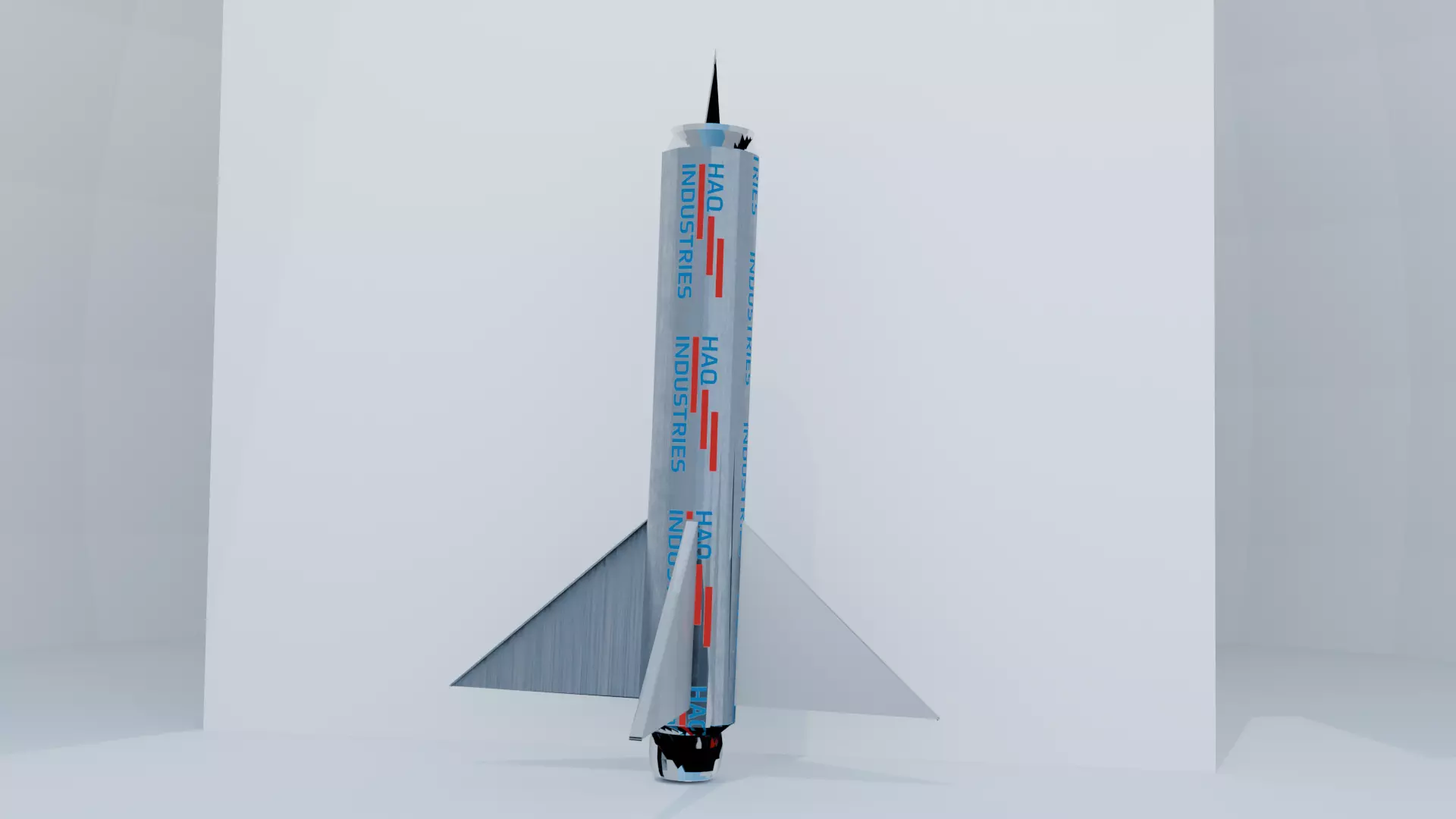 SwordFish Hybrid Turbine Rocket Ballistic Missile 3D model_0