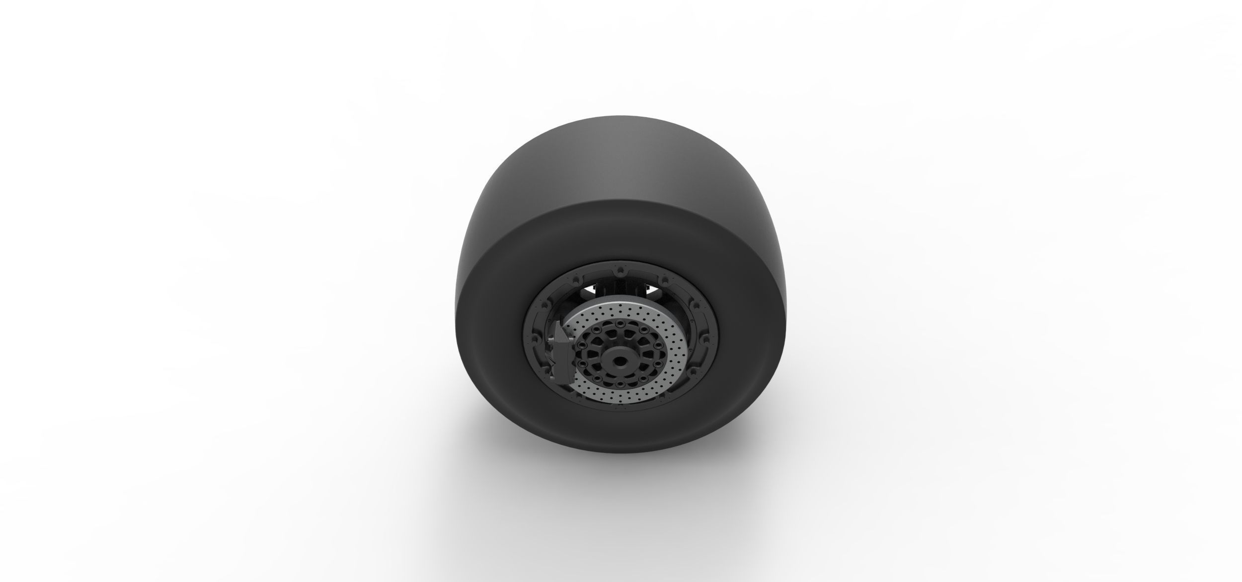 Rear wheel of Top fuel dragster motorcycle Scale 1 to 25 3D print model_10